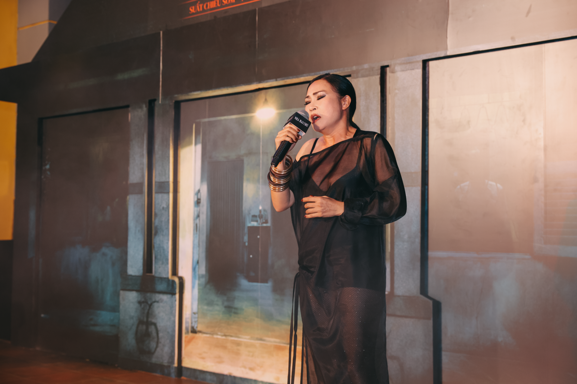 Phương Thanh hát live OST 'Nhà hai chủ' tại thảm đỏ ra mắt phim - ảnh 3