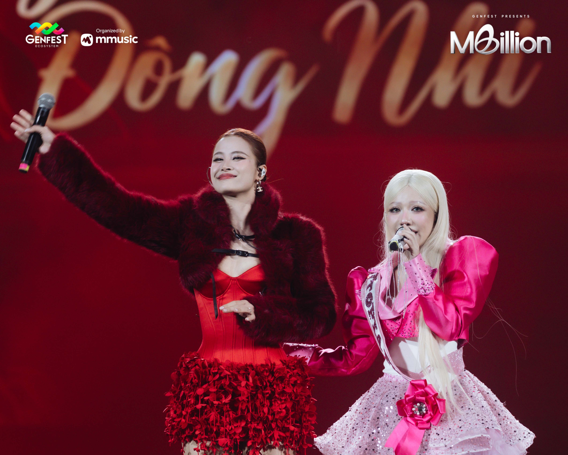 Đông Nhi- Phùng Khánh Linh lần đầu kết hợp, đem không khí Tết cổ truyền đến sân khấu GENfest Presents MBILLION - ảnh 2