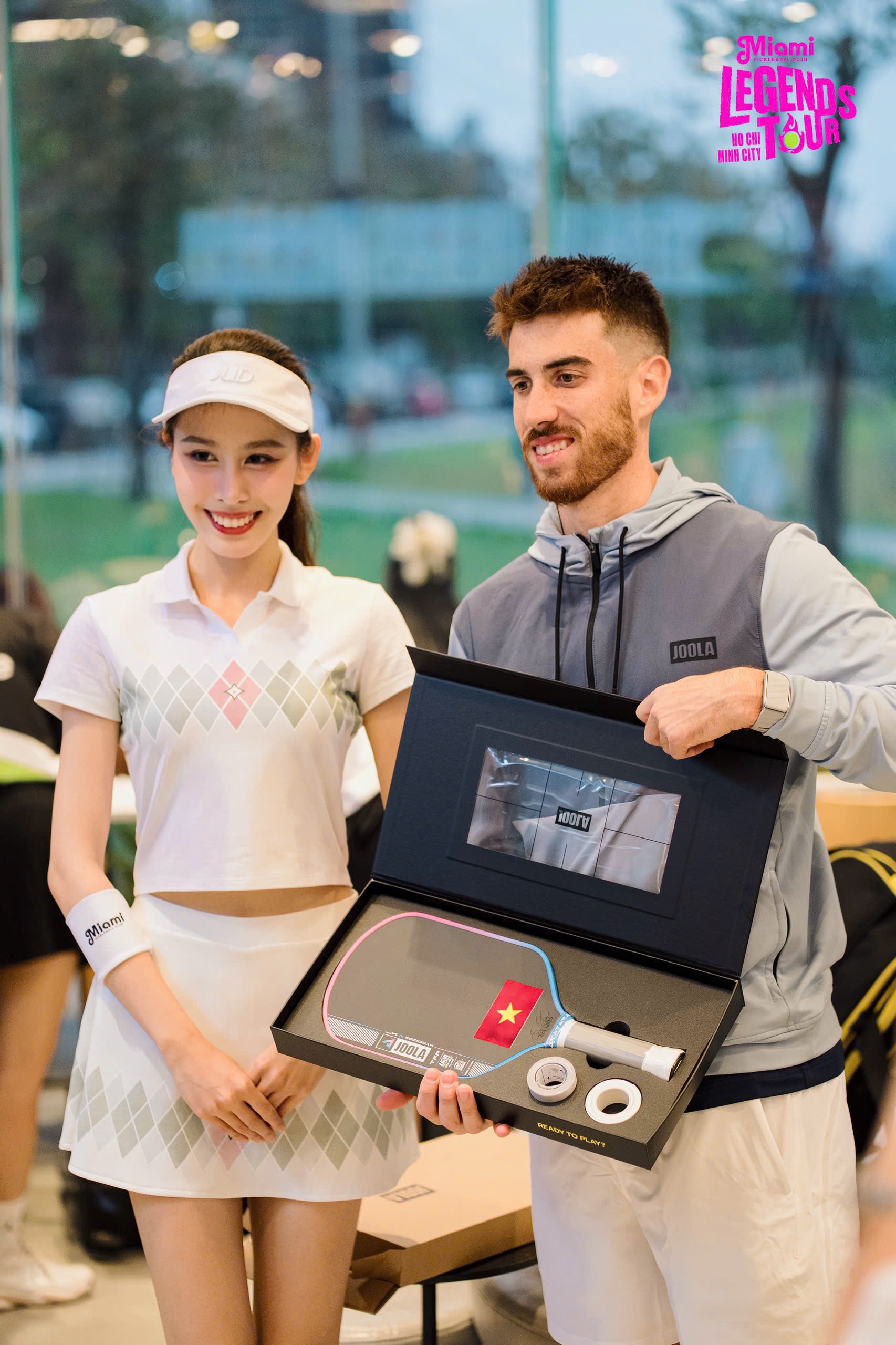 Á hậu Ngọc Hằng 'mạnh tay' đầu tư đồ tập Pickleball, có 'kỷ niệm đặc biệt' với cây vợt số 2 thế giới Federico - ảnh 3