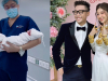 Cặp đôi Gino Tống và Kim Chi đón con sinh đôi 1 trai 1 gái, trên giường đẻ vẫn tranh thủ bán hàng