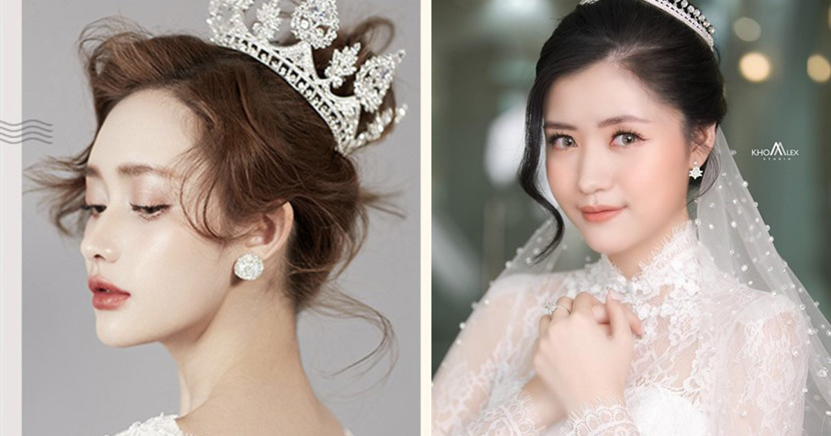 Cô dâu bới kiểu tóc nào xinh khi đội vương miện? Cô dâu bới kiểu tóc nào xinh khi đội vương miện?