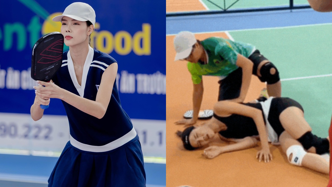 Siêu mẫu Kỳ Hân lộ vết sẹo dài khó tin sau tai nạn kinh hoàng trên sân Pickleball