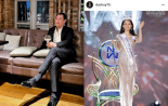 Chồng cũ Lệ Quyên liên tục đăng đàn chúc mừng Tân Hoa hậu Mai Phương bất chấp những bàn tán từ dư luận