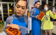 Phạm Thoại mang cả gạch ống lên thảm đỏ chung khảo Miss Grand Vietnam 2022