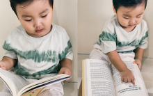 Mới hơn 1 tuổi con trai Hòa Minzy đã mê đọc sách, thái độ chăm chú đúng chuẩn 'dân tri thức'
