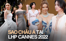 Thời trang LHP Cannes 2022 của sao châu Á: Thang Duy - IU nhẹ nhàng, Lý Nhã Kỳ - Hương Giang bị chê 'lố'