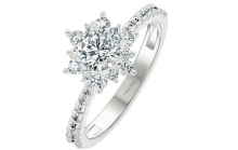 Nhẫn kim cương halo: vẻ đẹp đi cùng dòng chảy thời đại