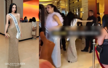 Khoảnh khắc thót tim của Hương Giang tại Miss Universe 2025