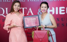 Amy Lê Anh sở hữu túi độc bản vài nghìn đô, món quà đặc biệt từ NTK Hà Lan gốc Việt