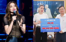 Hồ Ngọc Hà liên tiếp ủng hộ đồng bào miền Trung với tổng số tiền 1,3 tỷ đồng