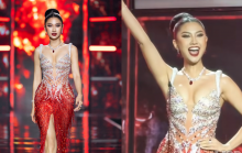Hoa hậu Phương Linh gặp sự cố, khán giả không khỏi lo lắng tại bán kết Miss Cosmo 2025