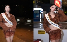 Á hậu Thu Ngân mang hơn 100kg hành lý thi Miss Intercontinental ở Ai Cập