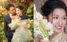 Hé lộ bộ ảnh cưới của Á hậu Phương Nhi và Minh Hoàng, nhan sắc cô dâu gây chú ý trong lễ gia tiên