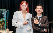 Lan Khuê xuất hiện tại Vertu Việt Nam khiến netizen chú ý chiếc điện thoại tiền tỷ