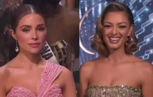 Nữ MC Miss Universe 2020 biểu cảm như 'mất sổ gạo', hoá ra do dẫn chung sự kiện với vợ của người yêu cũ?