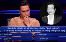 Diễn viên Việt Anh xúc động bật khóc trước câu hỏi về cố NSND Hoàng Dũng trong chương trình 'Ai là triệu phú'