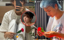 16 Typh và Min tiếp tục lộ 'hint' hẹn hò, chàng tự làm hoa tặng sinh nhật nàng cực dễ thương