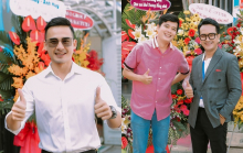Lương Thế Thành, Nguyễn Đình Vũ, Khương Dừa đến chúc mừng Hùng Thuận khai trương công ty mới