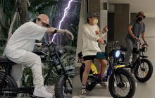 Sơn Tùng khoe dáng “siêu ngầu” bên xe máy điện trăm triệu, nhưng sao thấy bóng dáng ai quen quen?