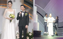 Cường Đô La hé lộ clip tập dượt lễ cưới từ 2 năm trước, màn rinh bục đứng cạnh Đàm Thu Trang mới 'tấu hài'