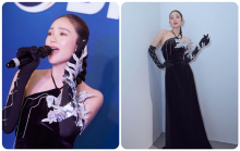 Minh Hằng bảo mặc áo dài Việt Nam khi hát cho người Hàn, netizen thắc mắc 'Đây là áo yếm mà?'