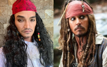 Mạc Văn Khoa khoe ảnh hóa thành cướp biển như Johnny Depp nhưng CĐM chỉ phát tín hiệu 'ét ô ét'