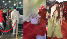 Hòa Minzy bất ngờ chống nạng, đi xe lăn tại sự kiện