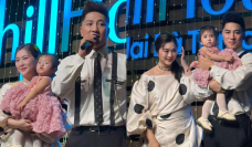 Thanh Trúc và Châu Khải Phong lần đầu công khai mối quan hệ giấu kín nhiều năm tại tiệc thôi nôi con gái