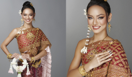 Mai Ngô rạng rỡ trong trang phục truyền thống Thái, được ủng hộ sau khi tuyên bố làm mentor Hoa hậu chuyển giới VN 2023