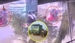 Những khoảnh khắc cuối cùng của 3 mẹ con bị xe tải tông thiệt mạng ở Nghệ An