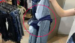 Vào shop quần áo thử đồ, cô gái quên luôn quần nhỏ khiến nhân viên lắc đầu ngao ngán