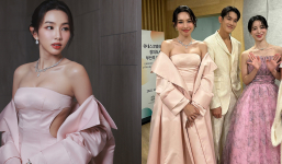 Thuỳ Tiên đọ sắc cùng nữ diễn viên Lim Ji-yeon tại 'Liên hoan phim Quốc tế Busan'