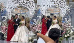 Đám cưới bạc tỷ ở Ninh Hiệp: Con trai không kìm được nước mắt trước món quà mẹ tặng