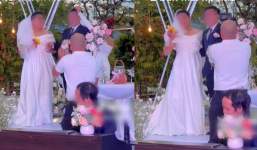 Đám cưới bạn thân, người đàn ông từ Mỹ về Việt Nam 'biến' thành 'cô dâu' trong đám cưới