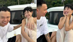 'Cô em Trendy” Khánh Linh bật khóc khi được bạn trai cầu hôn trên du thuyền