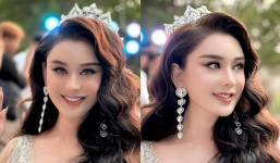 Lâm Khánh Chi đội vương miện dự sự kiện dù không phải Hoa hậu: 'BTC yêu cầu nên tôi đội cho vui'