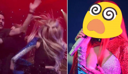 Một nữ ca sĩ nổi tiếng bị fan cuồng tác động vật lý trên gương mặt khi đang trình diễn
