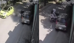 Tài xế mở cửa thiếu quan sát, ô tô khiến xe máy ngã ra đường dẫn đến 1 người ra đi thương tâm