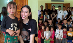 Thùy Tiên hội ngộ Quang Linh trong dự án xây trường cho trẻ em vùng cao