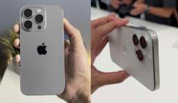 Cận cảnh iPhone 15 Pro Max màu titan mới lạ, chất liệu “cầm nhẹ tay”, giao diện sang trọng, dân tình tranh nhau “xuống tiền”