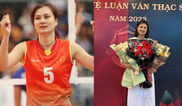 Hoa khôi bóng chuyền Việt Nam - Kim Huệ trở thành tân thạc sĩ ở tuổi 41