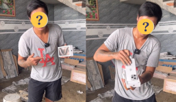 Chàng trai phụ hồ đầu tiên ở Việt Nam sở hữu iPhone 15 Pro Max, netizen thắc mắc lương xây nhà cao thế sao?