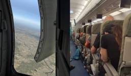 Hành khách “tá hỏa” phát hiện cửa máy bay mở ở độ cao 4.500m, phi công hạ cánh khẩn cấp, tiếp viên run rẩy