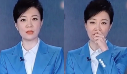 Nữ MC truyền hình đang dẫn trên sóng trực tiếp thì bất ngờ rơi răng giả, cách xử lý khiến ai cũng nể