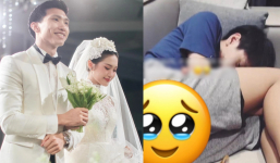 Đoàn Văn Hậu lộ ảnh nằm ngủ co ro trên ghế sofa hậu đám cưới, netizen xôn xao chuyện hôn nhân?
