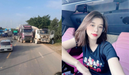 Xe container của nữ hot Tiktoker bị bắt gặp gây tai nạn trên đường quốc lộ, chính chủ lên tiếng nói rõ sự việc
