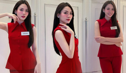 Mai Phương hồ hởi dù trượt liên tục, có hành động “xin vía” người đẹp Cao Bằng tại vòng phỏng vấn kín Miss World