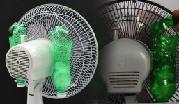 Cách làm quạt tự chế thổi bay cái nóng tại nhà không tốn kém chỉ bằng 2 chai nước