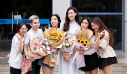 Hoa hậu Đỗ Thị Hà khoe nhan sắc trong veo với áo dài trắng trong bộ ảnh kỷ yếu