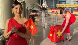 Sự thật hình ảnh hotgirl 'trứng rán' Trần Thanh Tâm lủi thủi 1 mình ở sân bay chuẩn bị đi thi Hoa hậu Quốc tế